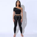 Sexy 2 Piece Set Women Stacked Pants Two Piece Set Womens Stacked Leggings Two Piece Outfits